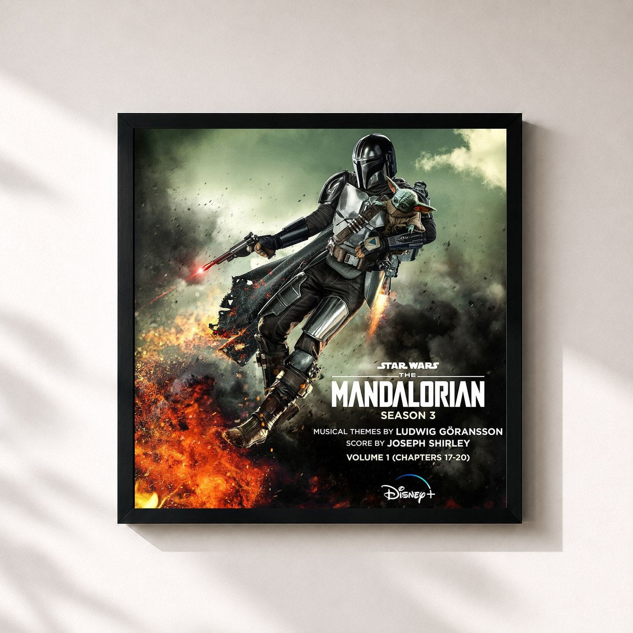 Tableau de l'album The Mandalorian: Season 3 - Vol. 1 (Chapters 17-20) (Original Score) de Joseph Shirley, imprimé et encadré en France