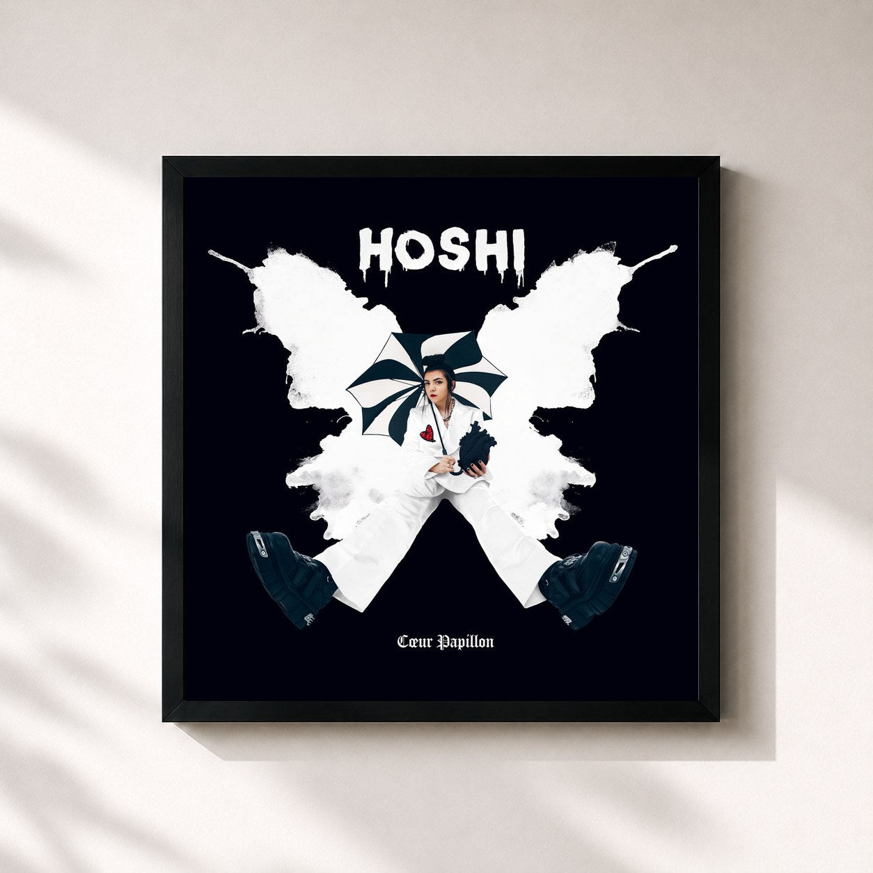 Tableau de l'album Cœur papillon de Hoshi, imprimé et encadré en France