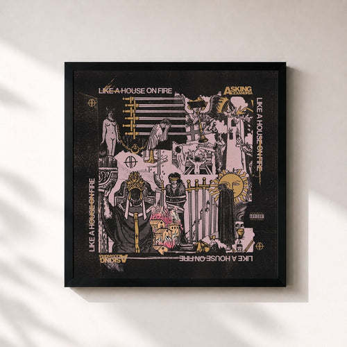 Asking Alexandria · Like A House On Fire — Framed art print