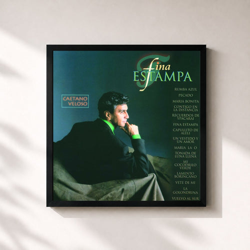 Caetano Veloso · Fina Estampa — Affiche encadrée