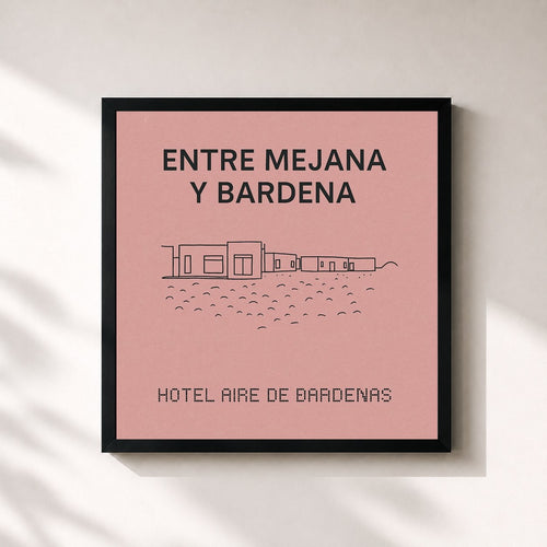 Carlos Aire · ENTRE MEJANA Y BARDENA — Affiche encadrée