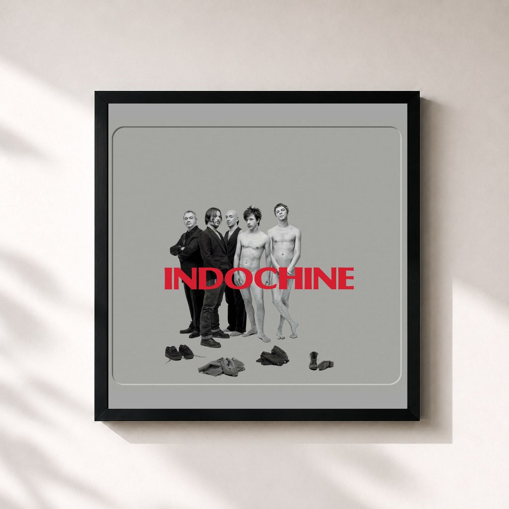 Tableau de l'album Putain de stade de Indochine, imprimé et encadré en France