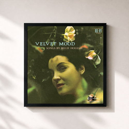Billie Holiday · Velvet Mood — Lámina enmarcada