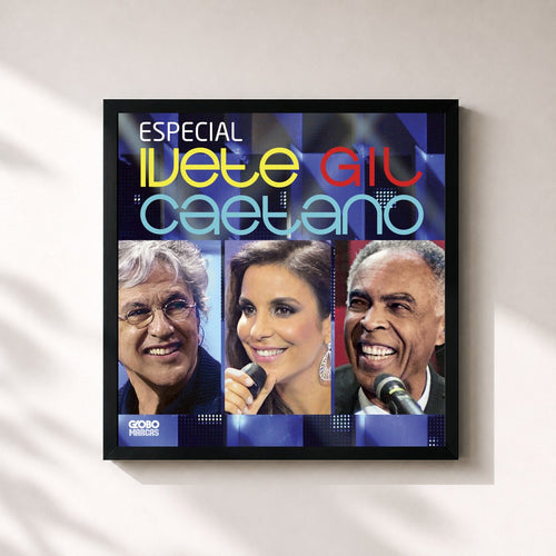 Caetano Veloso · Especial Ivete, Gil E Caetano (Ao Vivo No Projac, Rio De Janeiro / 2011) — Gerahmter Kunstdruck