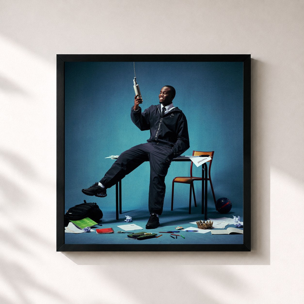 Tableau de l'album En Attendant Pour Le Peuple de Jungeli, imprimé et encadré en France