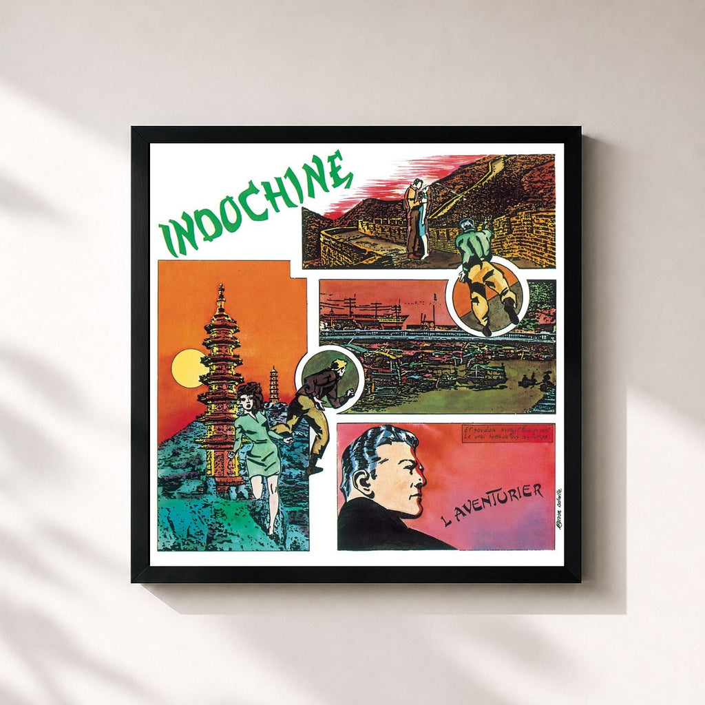 Tableau de l'album L'aventurier de Indochine, imprimé et encadré en France