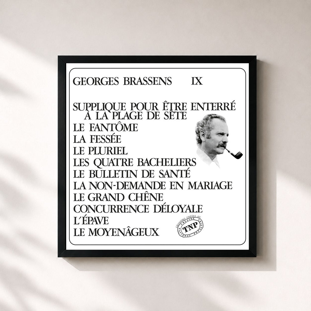 Georges Brassens · George Brassens IX (N°11) Supplique pour être enterré à la plage de Sète