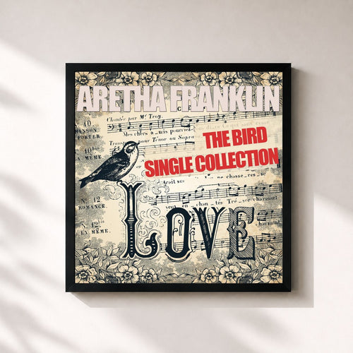 Aretha Franklin · The Bird Single Collection — Gerahmter Kunstdruck