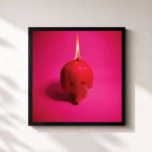 Arcade Fire · Pink Elephant — Gerahmter Kunstdruck