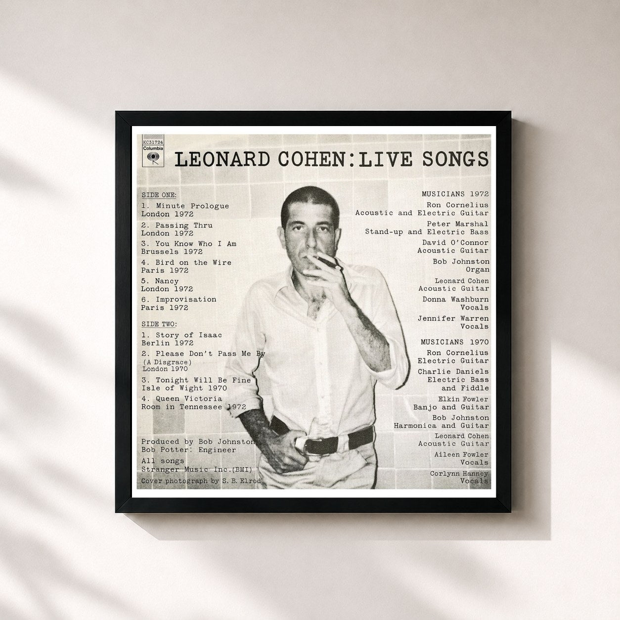 Leonard Cohen · Live Songs