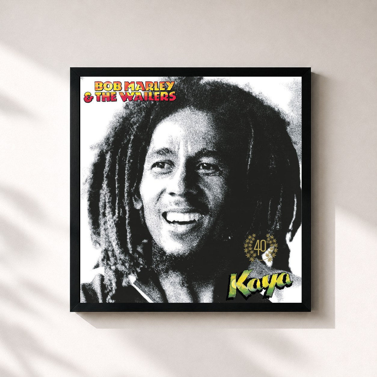 Tableau de l'album Kaya (40th Anniversary Edition) de Bob Marley & The Wailers, imprimé et encadré en France