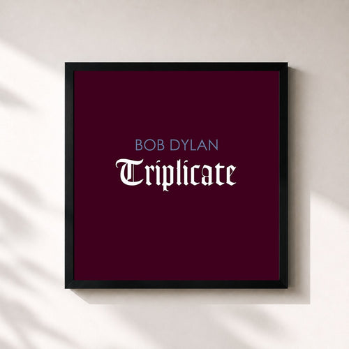 Bob Dylan · Triplicate — Affiche encadrée