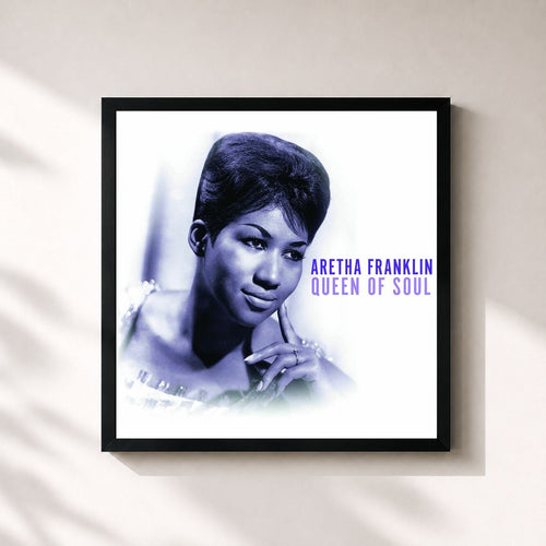 Aretha Franklin · Queen of Soul — Gerahmter Kunstdruck