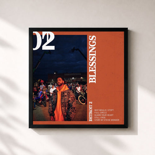 Big Sean · Detroit 2: Blessings — Gerahmter Kunstdruck