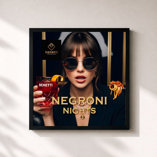 Benetti House Bar · Negroni Nights | Deep House Mix 2026 | Aperitivo Benetti House Bar Feelings, Vol. 2 — Gerahmter Kunstdruck