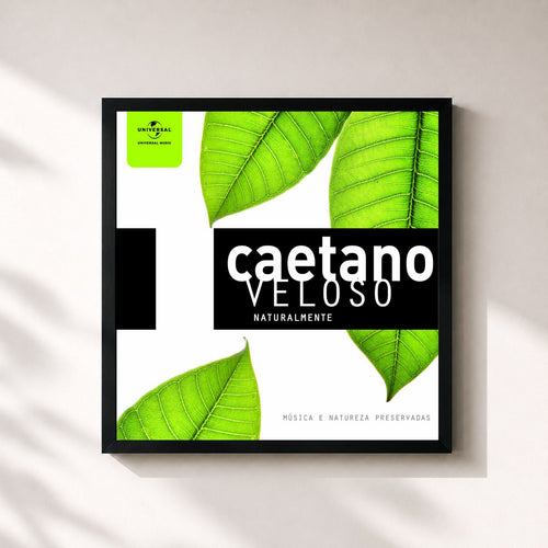 Caetano Veloso · Caetano Veloso Naturalmente — Affiche encadrée