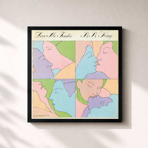 B.B. King · Love Me Tender — Gerahmter Kunstdruck