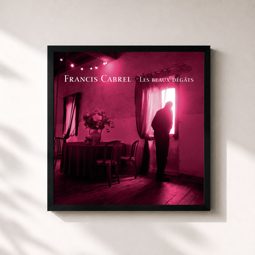 Tableau de l'album Les beaux dégâts (Remastered) de Francis Cabrel, imprimé et encadré en France