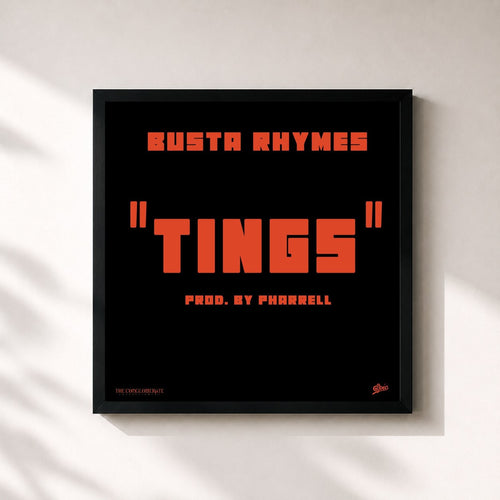 Busta Rhymes · TINGS — Affiche encadrée