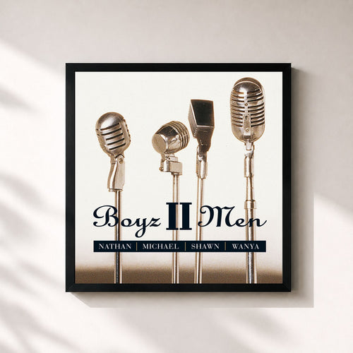 Boyz II Men · Nathan Michael Shawn Wanya — Gerahmter Kunstdruck