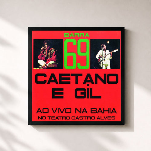 Caetano Veloso · Barra 69 — Affiche encadrée