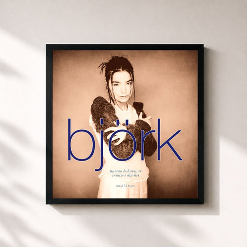 Björk · Human Behaviour (Remixes Dimitri) — Gerahmter Kunstdruck