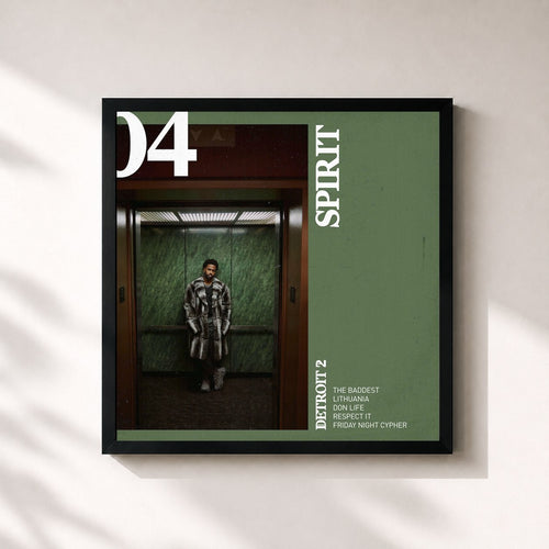 Big Sean · Detroit 2: Spirit — Gerahmter Kunstdruck