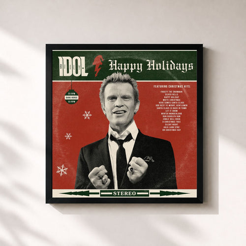 Billy Idol · Happy Holidays — Gerahmter Kunstdruck