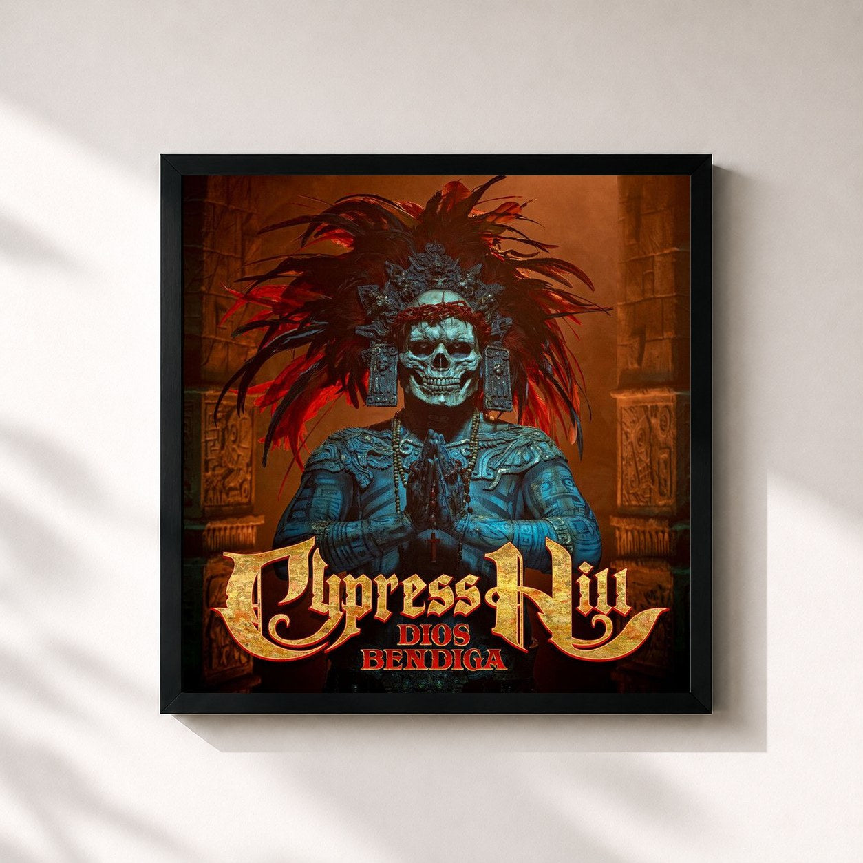 Tableau de l'album Dios Bendiga de Cypress Hill, imprimé et encadré en France