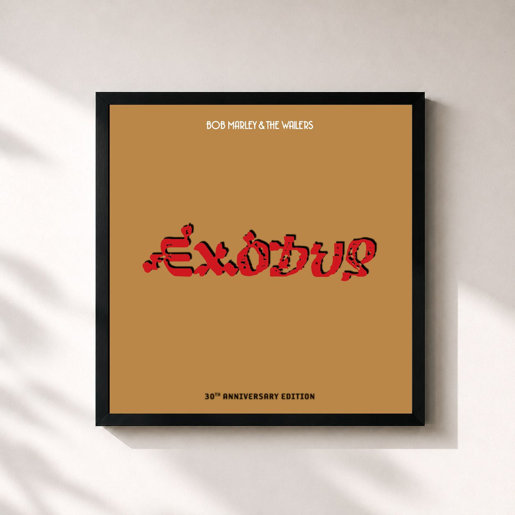 Tableau de l'album Exodus 30th Anniversary Edition de Bob Marley & The Wailers, imprimé et encadré en France