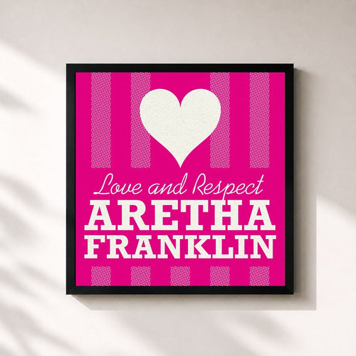 Aretha Franklin · Love and Respect — Gerahmter Kunstdruck