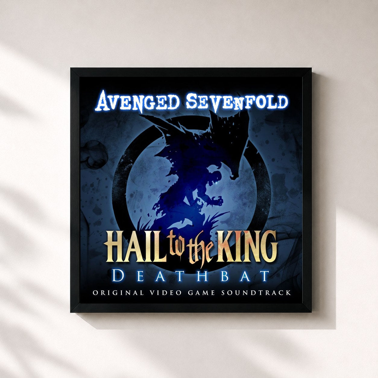 Tableau de l'album Hail to the King: Deathbat (Original Video Game Soundtrack) de Avenged Sevenfold, imprimé et encadré en France