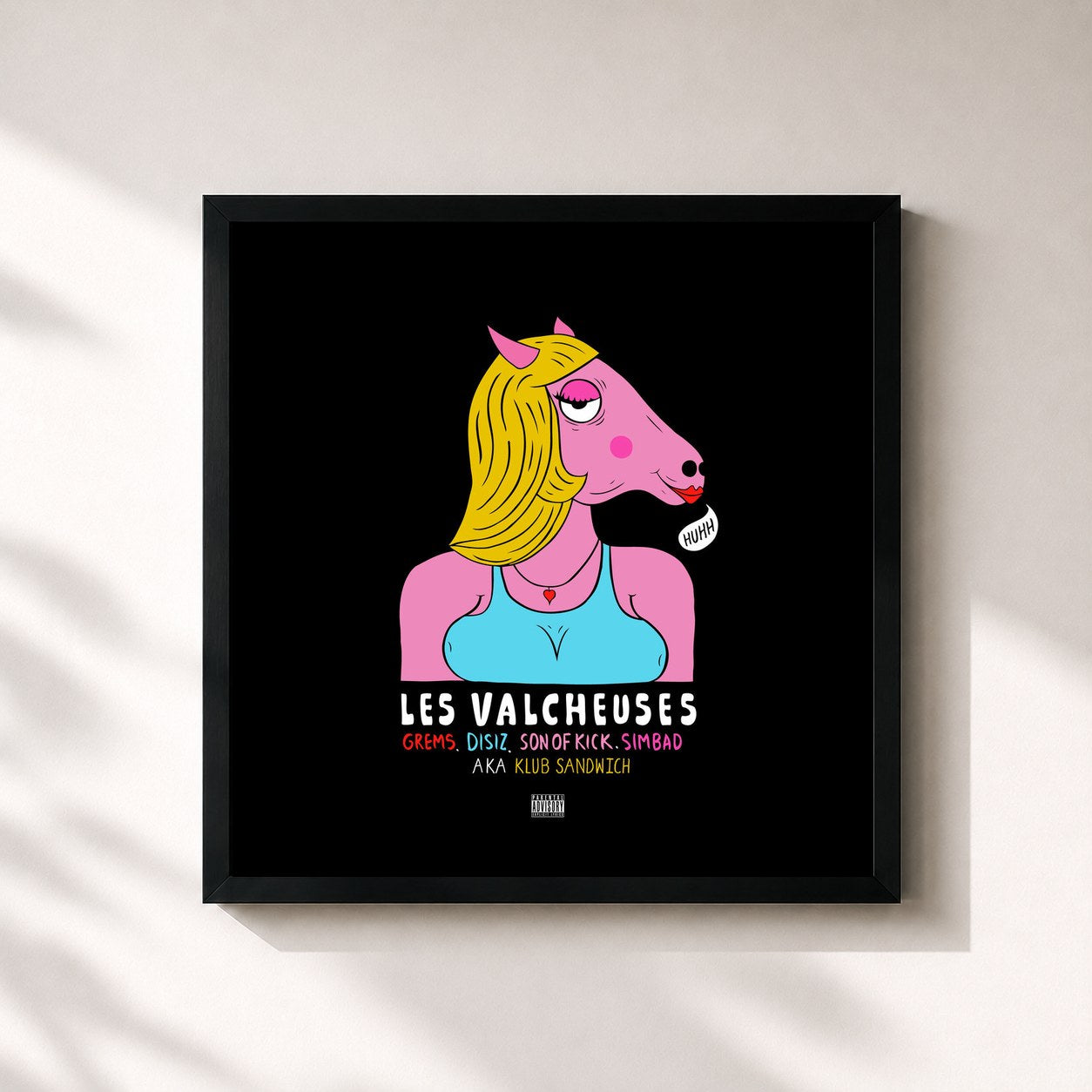 Tableau de l'album KLUB SANDWICH de Grems, imprimé et encadré en France