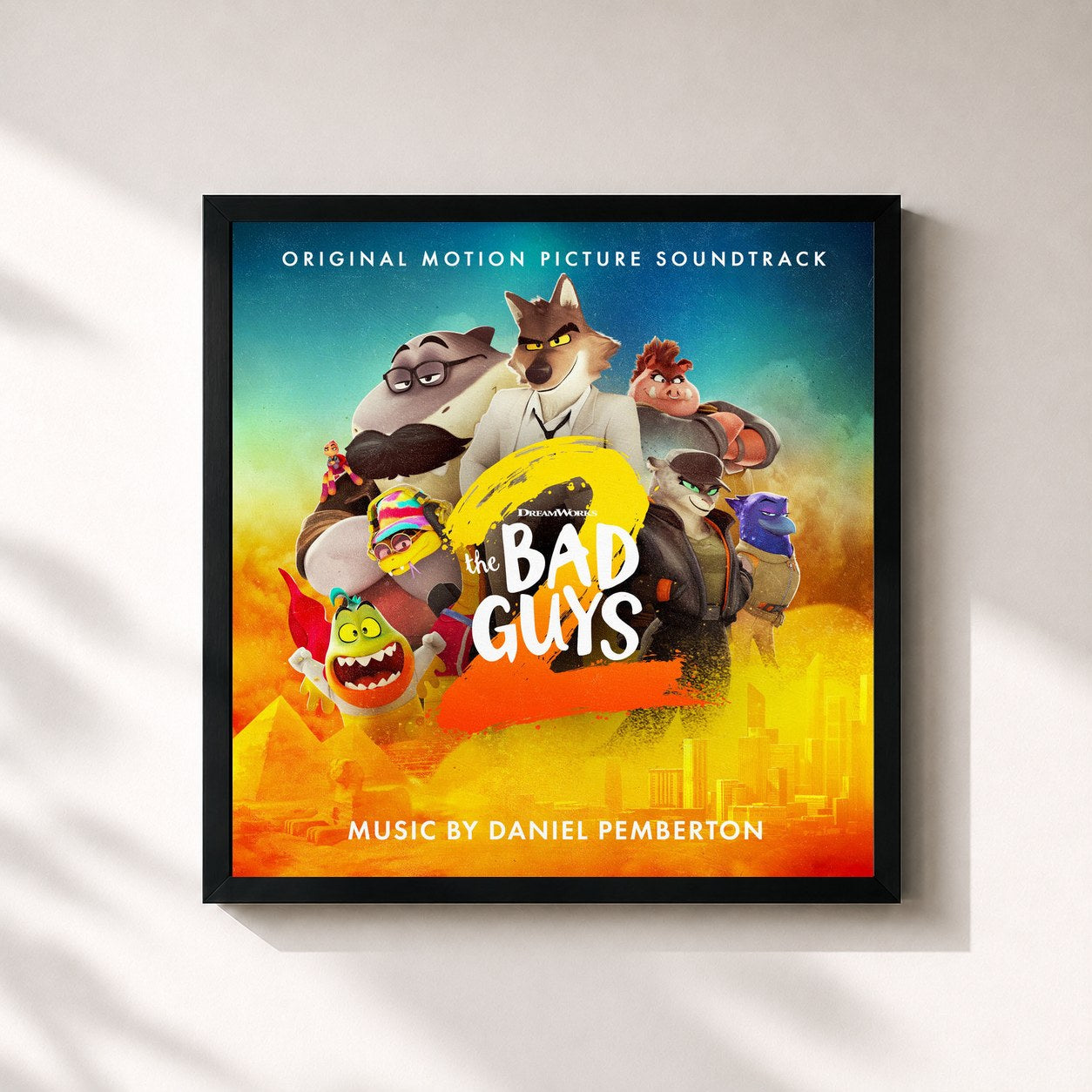 Tableau de l'album The Bad Guys 2 (Original Motion Picture Soundtrack) de Daniel Pemberton, imprimé et encadré en France