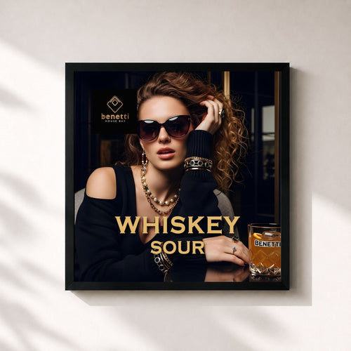 Benetti House Bar · Whiskey Sour Nights 2026, Vol. 3 — Gerahmter Kunstdruck