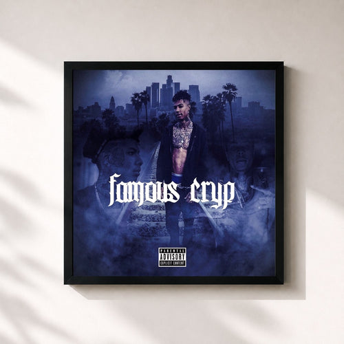 Blueface · Famous Cryp — Gerahmter Kunstdruck
