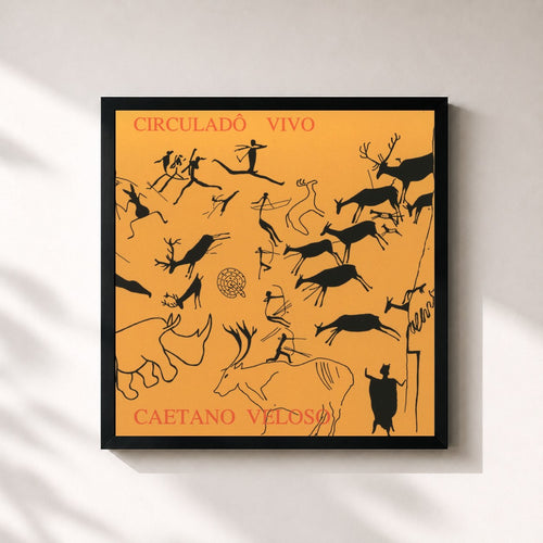 Caetano Veloso · Circulado Vivo — Gerahmter Kunstdruck