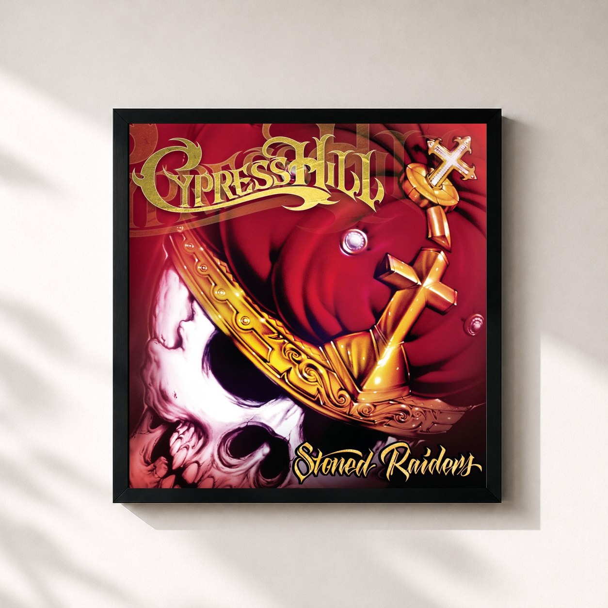 Tableau de l'album Stoned Raiders de Cypress Hill, imprimé et encadré en France