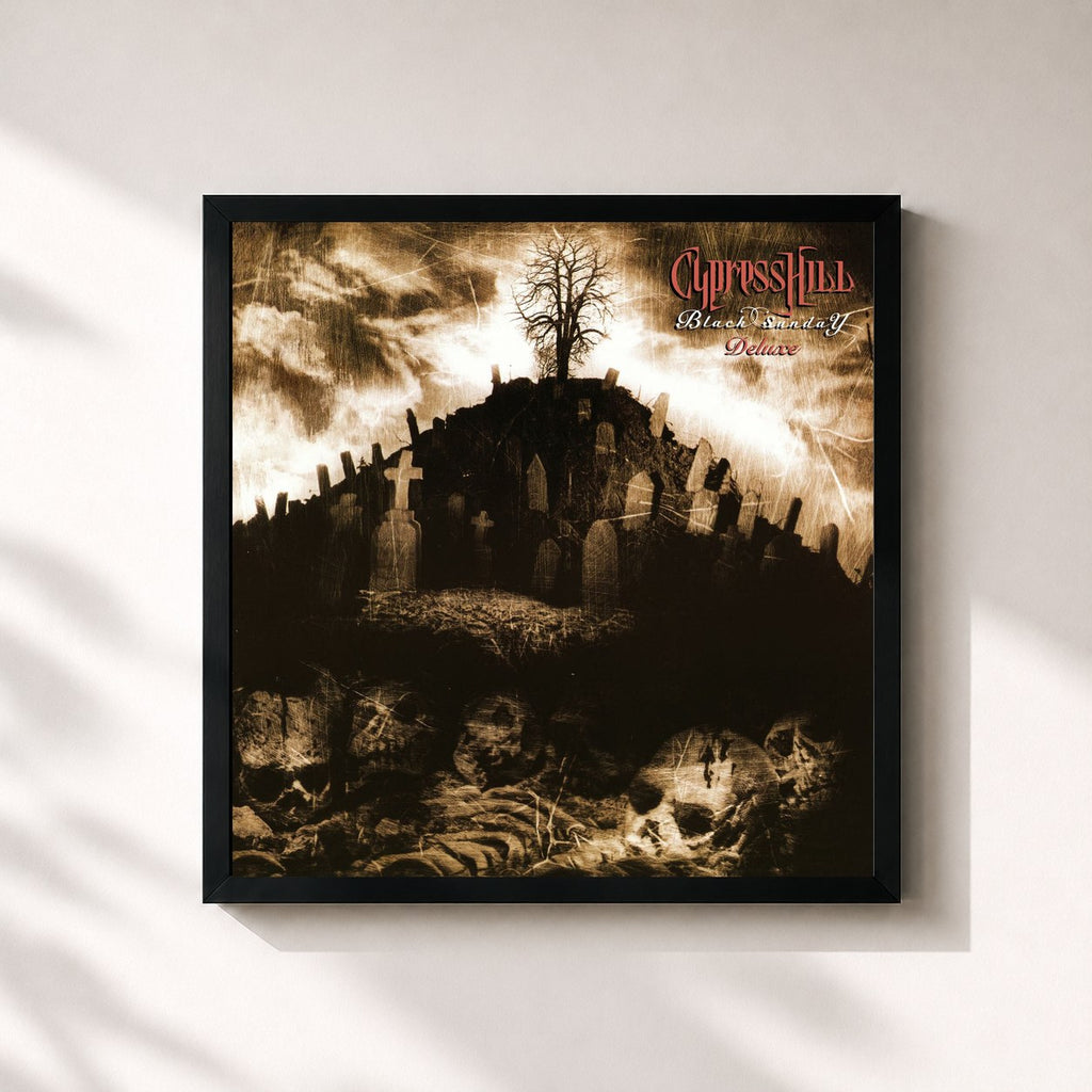 Tableau de l'album Black Sunday (Deluxe) de Cypress Hill, imprimé et encadré en France