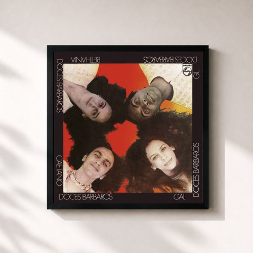 Caetano Veloso · Doces Bárbaros — Affiche encadrée