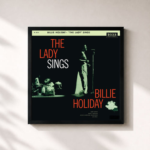 Billie Holiday · The Lady Sings — Lámina enmarcada