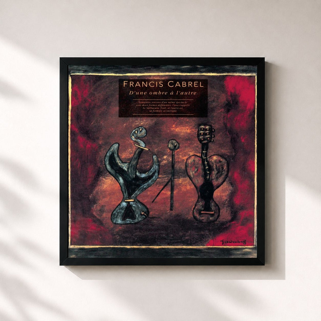 Tableau de l'album D'une ombre à l'autre de Francis Cabrel, imprimé et encadré en France
