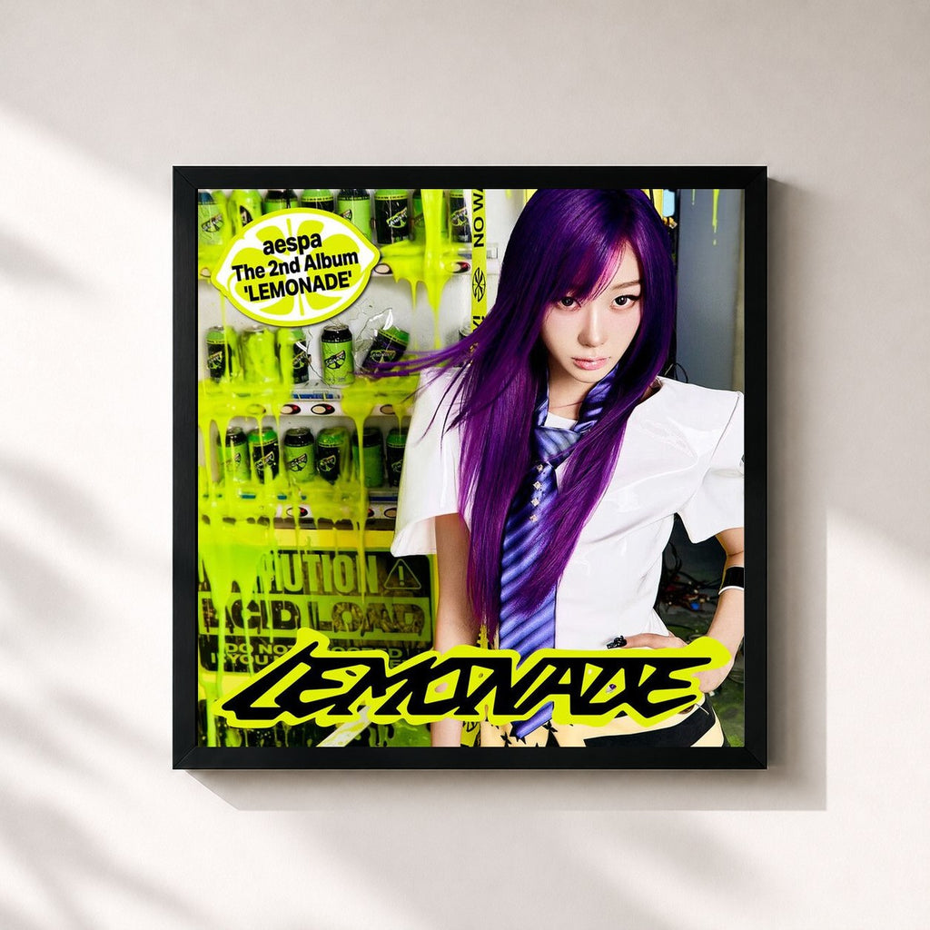 Tableau de l'album LEMONADE - The 2nd Album (GISELLE Special Version) de aespa, imprimé et encadré en France