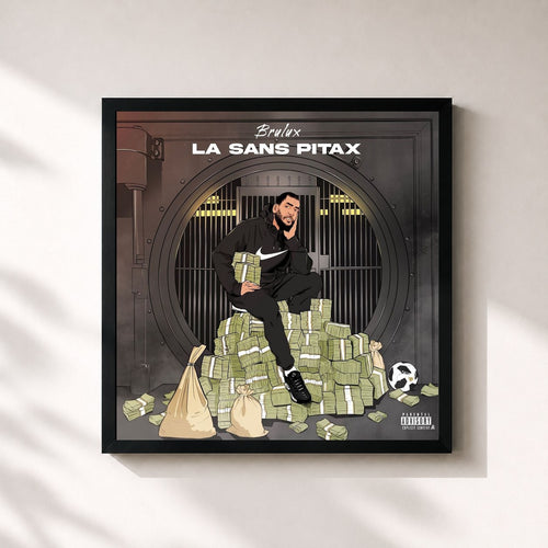 Brulux · La Sans Pitax — Gerahmter Kunstdruck