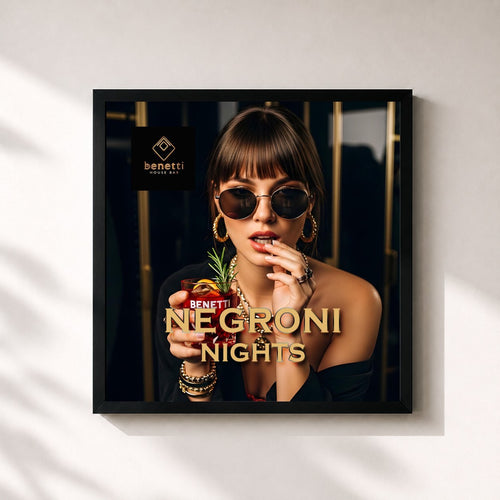 Benetti House Bar · Negroni Nights | Aperitivo Deep House Mix 2026 | Cooking, Dining & Evening Feelings — Lámina enmarcada
