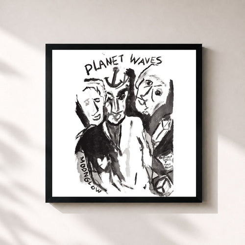 Bob Dylan · Planet Waves — Lámina enmarcada