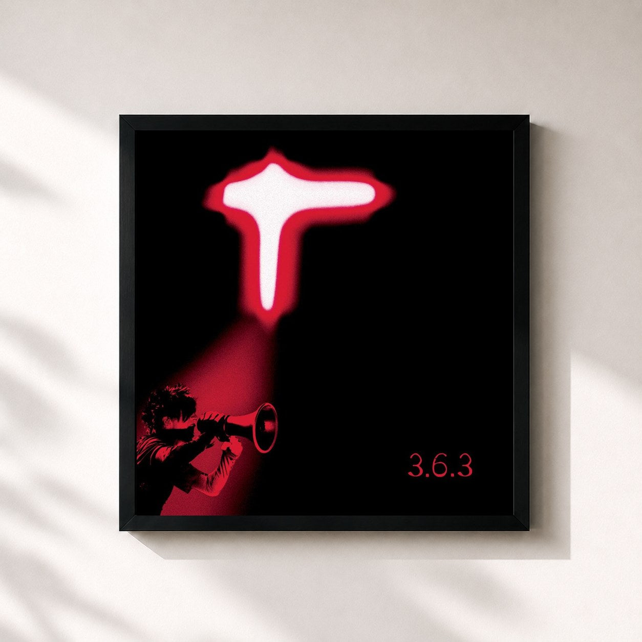 Tableau de l'album 3.6.3 (Live 2003) de Indochine, imprimé et encadré en France