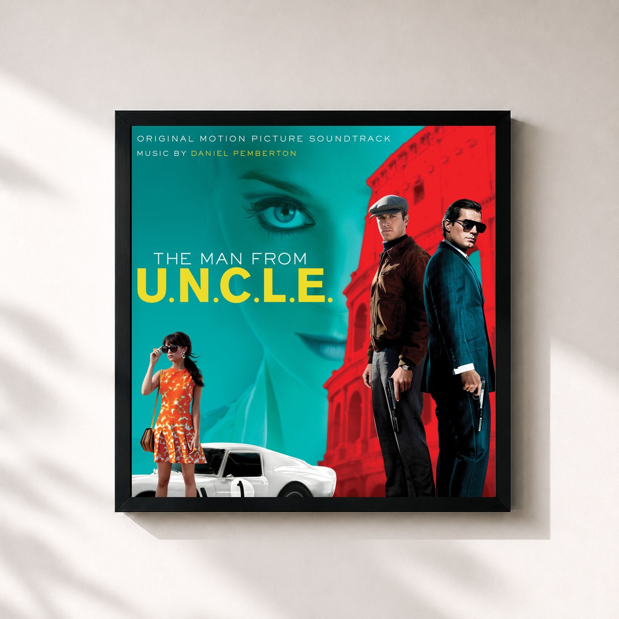 Tableau de l'album The Man from U.N.C.L.E. (Original Motion Picture Soundtrack) de Daniel Pemberton, imprimé et encadré en France