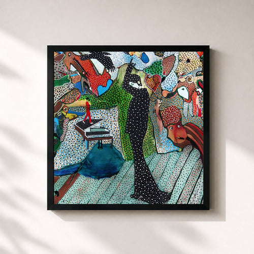 Barbara · Les 50 plus belles chansons - 25ème anniversaire — Gerahmter Kunstdruck