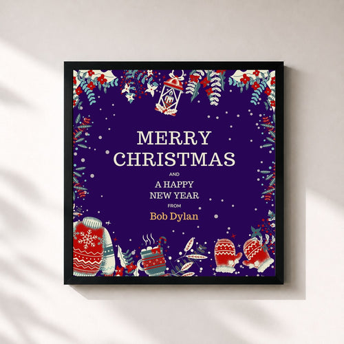 Bob Dylan · Merry Christmas and A Happy New Year from Bob Dylan — Framed art print